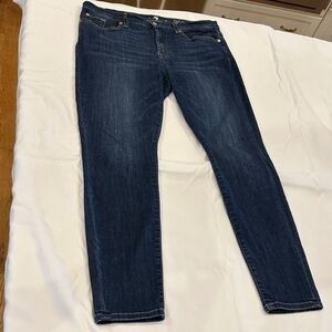 7 For All Mankind Dark Blue Skinny Jeans